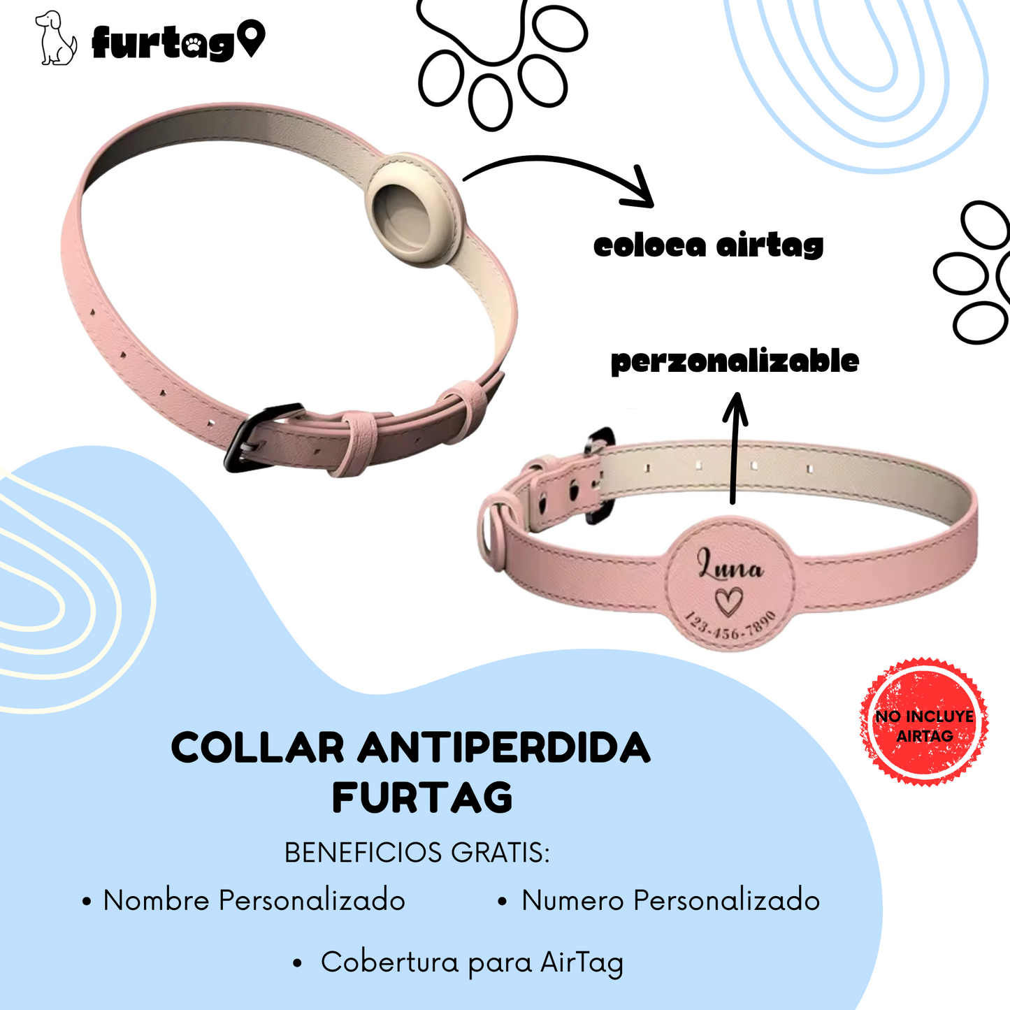 Collar AntiPerdida | FerTag